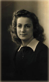 Cecile Bouvier age 19, 1945